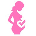 Pregnancy safe vector icon