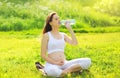 Pregnancy, sport and health lifestyle - young pregnant woman