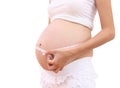 Pregnancy and tapeline abdomen