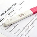 Pregnancy test illustration concept isolated on transparent background Royalty Free Stock Photo