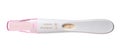 Pregnancy test positive isolated on white Royalty Free Stock Photo
