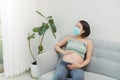 Pregnancy and virus diseases epidemic Royalty Free Stock Photo