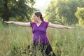 Pregnancy and yoga Royalty Free Stock Photo