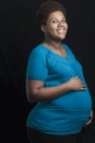 Pregnant african american woman Royalty Free Stock Photo