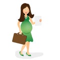 Pregnant business woman 2 Royalty Free Stock Photo