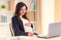 Pregnant Business Woman Royalty Free Stock Photo