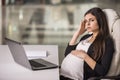 Pregnant businesswoman Royalty Free Stock Photo