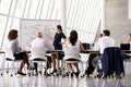 Pregnant Businesswoman Leads Boardroom Meeting Royalty Free Stock Photo