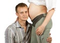 Pregnant couple Royalty Free Stock Photo