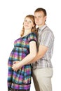 Pregnant couple Royalty Free Stock Photo