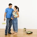 Pregnant couple. Royalty Free Stock Photo