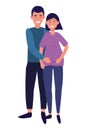 Pregnant couple avatar