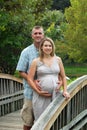 Pregnant Couple on a Bridge