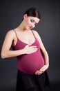 Pregnant dancer Royalty Free Stock Photo