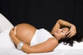 Pregnant girl. Royalty Free Stock Photo