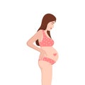 pregnant girl and big belly