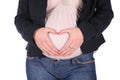 Pregnant hands Royalty Free Stock Photo