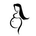 Pregnant logo icon symbol