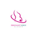 Pregnant logo template vector icon illustration design.