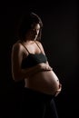 Pregnant Peruvian woman Royalty Free Stock Photo