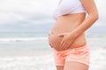 Pregnant relaxing woman Royalty Free Stock Photo