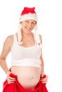 Pregnant woman as a christmas gift