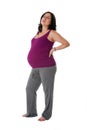 Pregnant woman with back pain Royalty Free Stock Photo