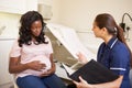 Pregnant Woman Being Given Ante Natal Check By Nurse Royalty Free Stock Photo