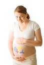 Pregnant Woman With Boy Tummy