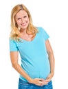 Pregnant woman care Happiness Pregnancy Concept