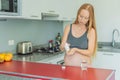 pregnant woman conscientiously takes fish oil capsules, rich in omega-3, prioritizing essential nutrients for a healthy Royalty Free Stock Photo