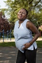 Pregnant woman with contraction pa Royalty Free Stock Photo