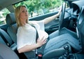 Pregnant woman driving