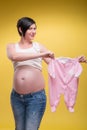 Pregnant woman expecting her baby Royalty Free Stock Photo