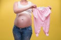 Pregnant woman expecting her baby Royalty Free Stock Photo