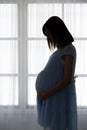 Pregnant woman feel depression Royalty Free Stock Photo