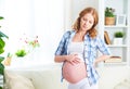 Pregnant woman with headache and pain Royalty Free Stock Photo