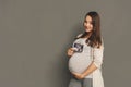 Pregnant woman withher baby sonography