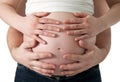 Pregnant woman and her belly