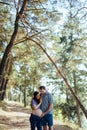 Pregnant woman with her husband waiting for newborn baby. Royalty Free Stock Photo