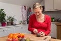 Pregnant woman makes a adequate nutrition Royalty Free Stock Photo