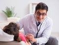 Pregnant woman patient visiting doctor for regular check-up Royalty Free Stock Photo