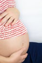 Pregnant woman's cute belly