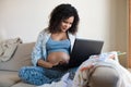 Pregnant Woman Shopping Online