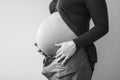Pregnant woman side-face Royalty Free Stock Photo