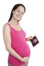 Pregnant woman ultrasound scan Royalty Free Stock Photo