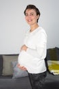 A pregnant woman with a very nice belly Royalty Free Stock Photo