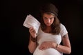 Pregnant Woman on Welfare Royalty Free Stock Photo