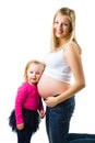 Pregnant woman with 2 yo daughter