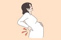 Pregnant women health problems concept Royalty Free Stock Photo